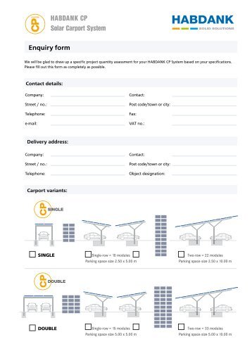 HABDANK CP Solar Carport System - Habdank-PV