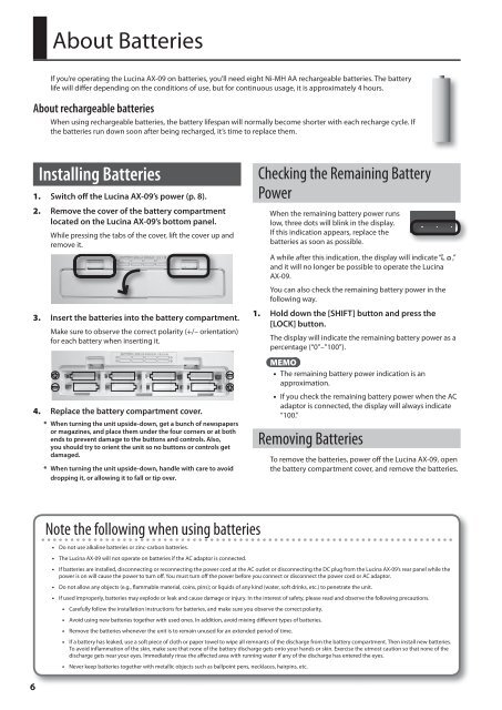 Owners Manual - Roland