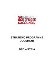 strategic programme document drc â syria - Danish Refugee Council