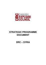 Cover Letter Danish Refugee Council