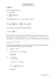 Physik und Umwelt I LÃƒÂ¶sungen der ÃƒÂœbungen Nr. 7 LOES-PU-I-ÃƒÂœ7-1 ...