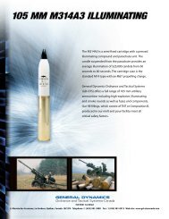 Download technical sheet - GENERAL DYNAMICS - Ordnance and ...