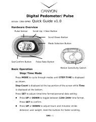 Digital Pedometer/Pulse - Canyon