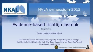 Evidence-based richtlijn lasrook