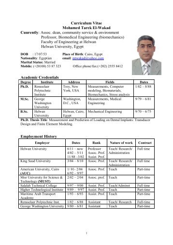 Mohamed Tarek El-Wak.. - Helwan University