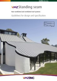 Standing seam - vmzinc uk