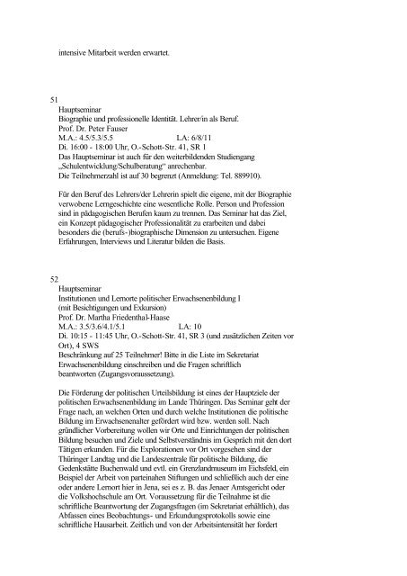 Kommentiertes Verzeichnis der Lehrveranstaltungen WS 2001/2002