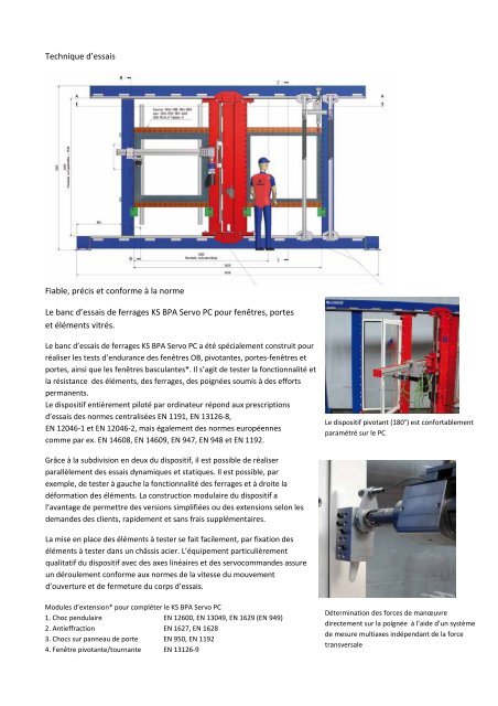 Technique d'essais - Ibh-sb.com