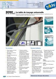 BOWI – La table de traçage universelle - Ibh-sb.com