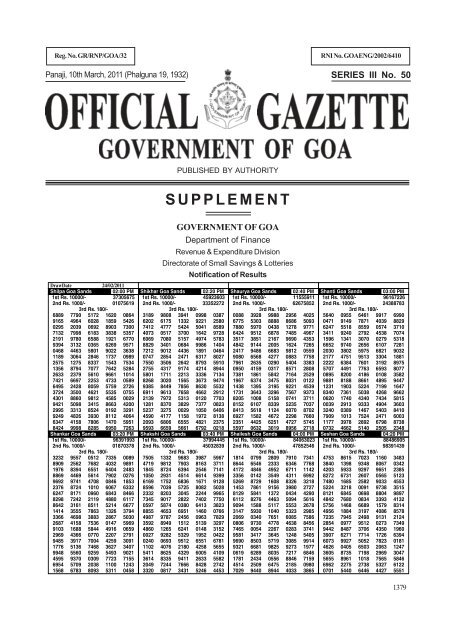 Gazette 50 (Supplement).pmd - Government Printing Press