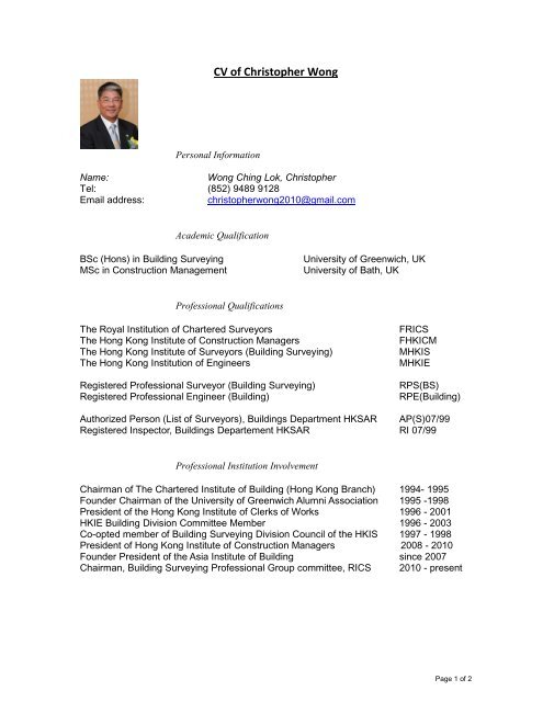 Christopher Wong Ching Lok - 