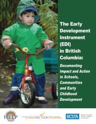 EDI in BC - Human Early Learning Partnership - University of British ...