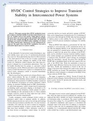 HVDC Control Strategies to Improve Transient Stability in ...