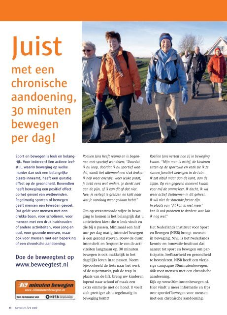 Magazine Chronisch Ziek - Week van de chronisch zieken