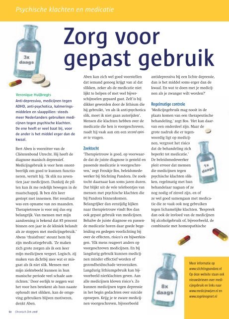 Magazine Chronisch Ziek - Week van de chronisch zieken