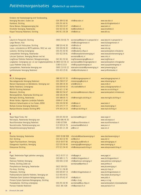 Magazine Chronisch Ziek - Week van de chronisch zieken