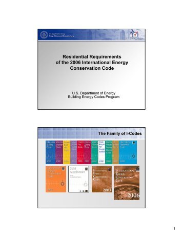 Residential Requirements of the 2006 International Energy