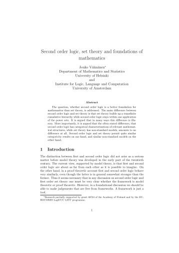 Second order logic, set theory and foundations of mathematics