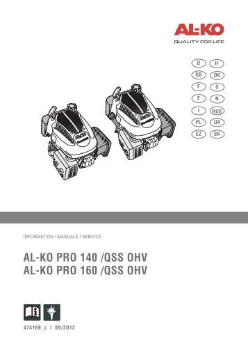 AL-KO PRO 140 /QSS OHV AL-KO PRO 160 /QSS OHV