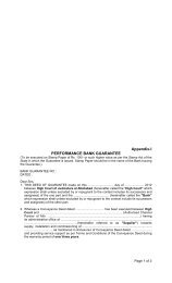 New Bank Guarantee Format Mcx