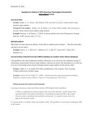 Examples of citations in APA format - Claude Moore Health ...