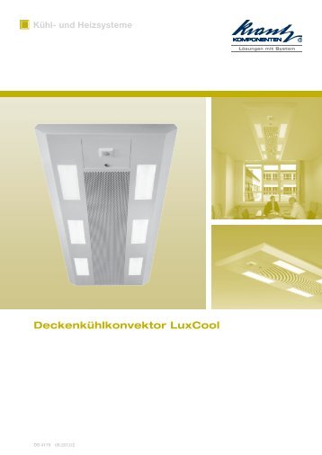 Deckenkühlkonvektor LuxCool - Krantz Komponenten