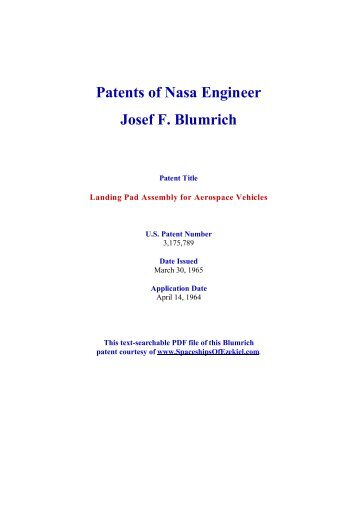 United States Patent 3,175,789 - Landing Pad Assembly for  ...