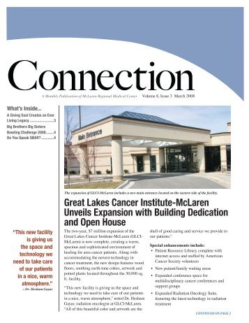 Great Lakes Cancer Institute-McLaren Unveils Expansion with ...