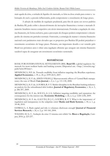 Revista Economia & Tecnologia - Universidade Federal do ParanÃ¡