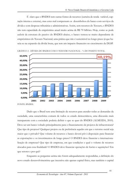 Revista Economia & Tecnologia - Universidade Federal do ParanÃ¡