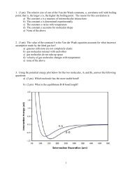 1 1. (3 pts) The relative size of one of the Van der ... - Chem.hope.edu