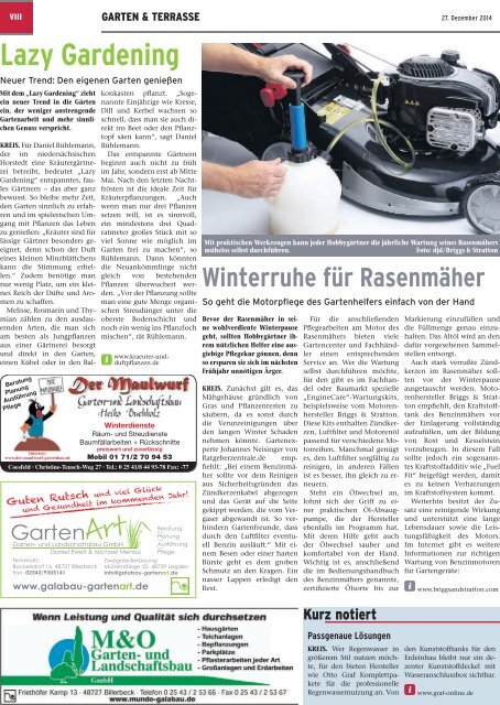 IMMOBILIEN Magazin Dezember 2014