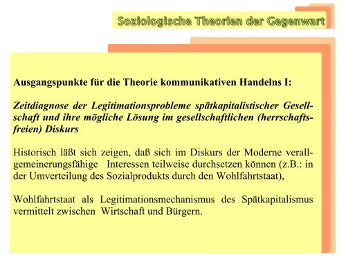 Gesellschaftstheorien Theorie des ... - Institut für Soziologie