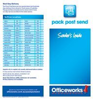 pack post send - Officeworks