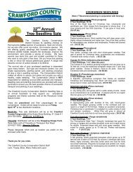 32nd Annual Tree Seedling Sale - Crawford County Conservation ...