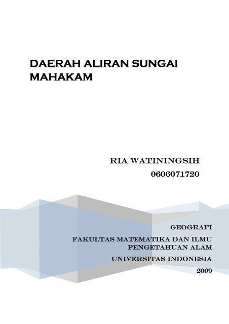 daerah aliran sungai mahakam - Blog Staff UI - Universitas Indonesia