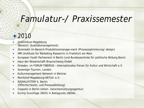 Famulatur-/ Praxissemester