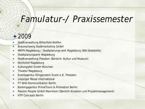 Famulatur-/ Praxissemester