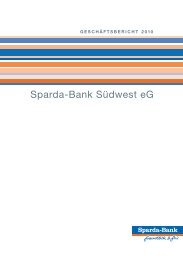 Geschäftsbericht 2010 - Menschen der Sparda-Bank