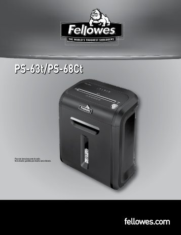 PS-63t/PS-68Ct - Fellowes