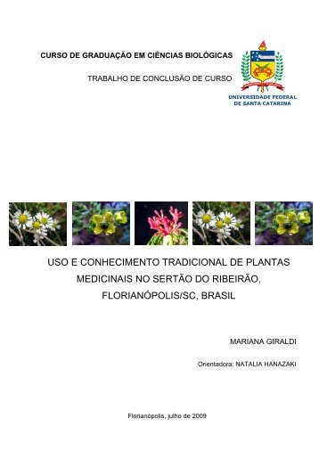 Uso e conhecimento tradicional de plantas medicinais no sertÃ£o do ...