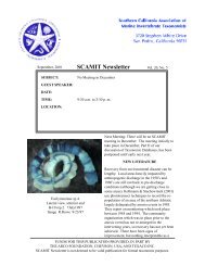 SCAMIT Newsletter Vol. 20 No. 5 2001 September