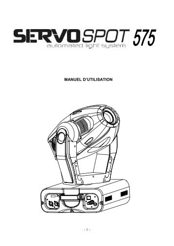 MANUEL D'UTILISATION - Sono ESEO