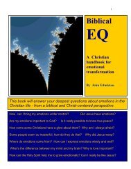 Biblical EQ The Pneuma Foundation Biblical EQ The Pneuma Foundation