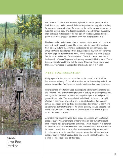 Managing for Wood Ducks in East Texas - Trinity Waters