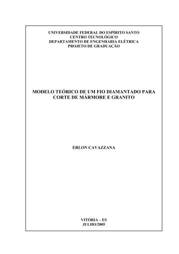 modelo teÃƒÂ³rico de um fio diamantado para corte de mÃƒÂ¡rmore e granito