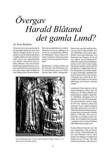 Övergav Harald Blåtand det gamla Lund? - Pilemedia