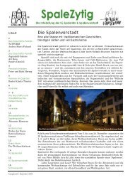 Galerie Spalentor - IG Spalenvorstadt