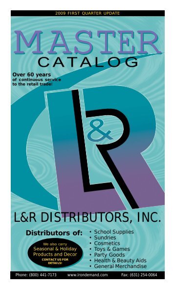 MASTER - L&R Distributors, Inc.