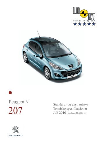 Ekstrautstyr - Peugeot